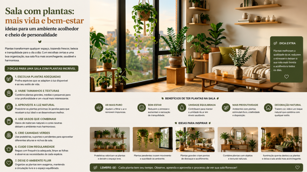 Plantas para casa que deixam os ambientes mais bonitos, aconchegantes e fáceis de cuidar. Veja as melhores espécies para cada espaço.