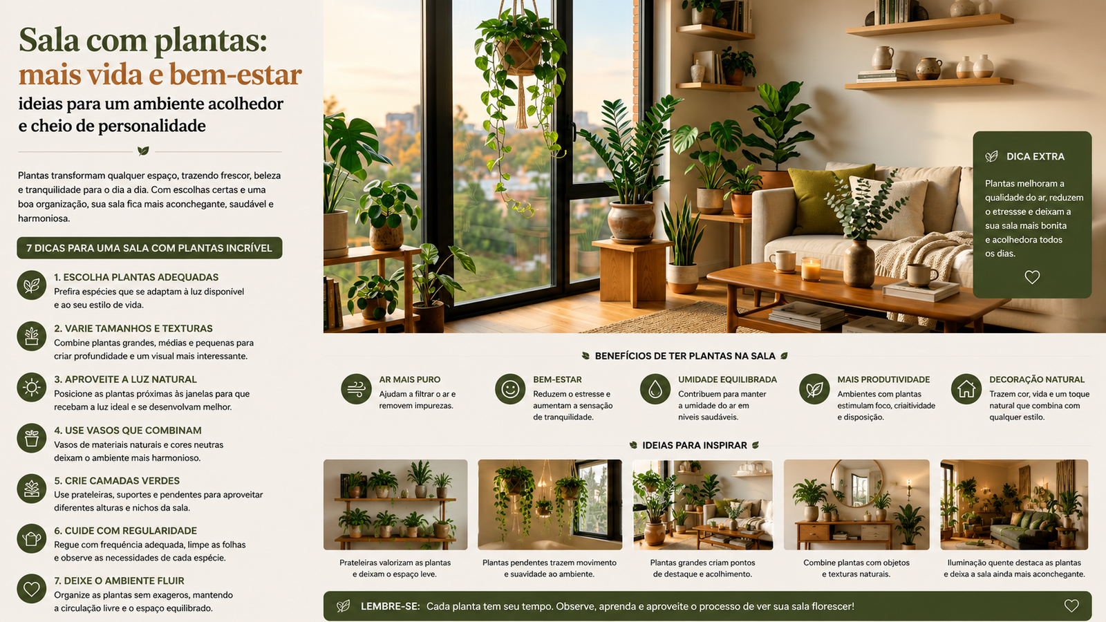 Plantas para casa que deixam os ambientes mais bonitos, aconchegantes e fáceis de cuidar. Veja as melhores espécies para cada espaço.