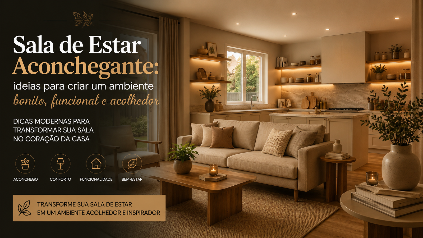 Decoração de sala com ideias modernas para criar um ambiente bonito, confortável e funcional sem complicação.