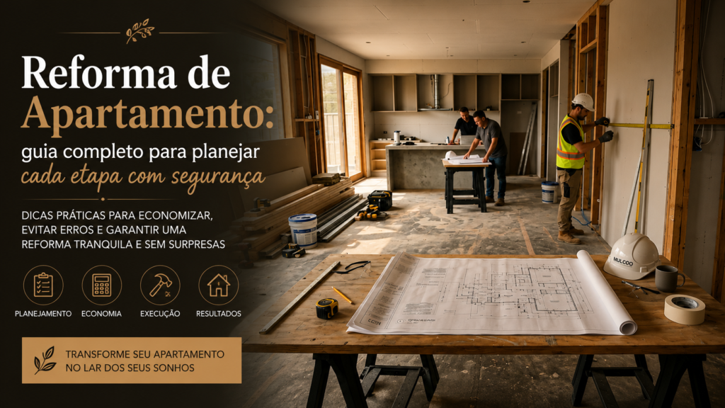 Planejamento de obra com dicas práticas para organizar sua construção, evitar atrasos e economizar dinheiro durante a reforma.