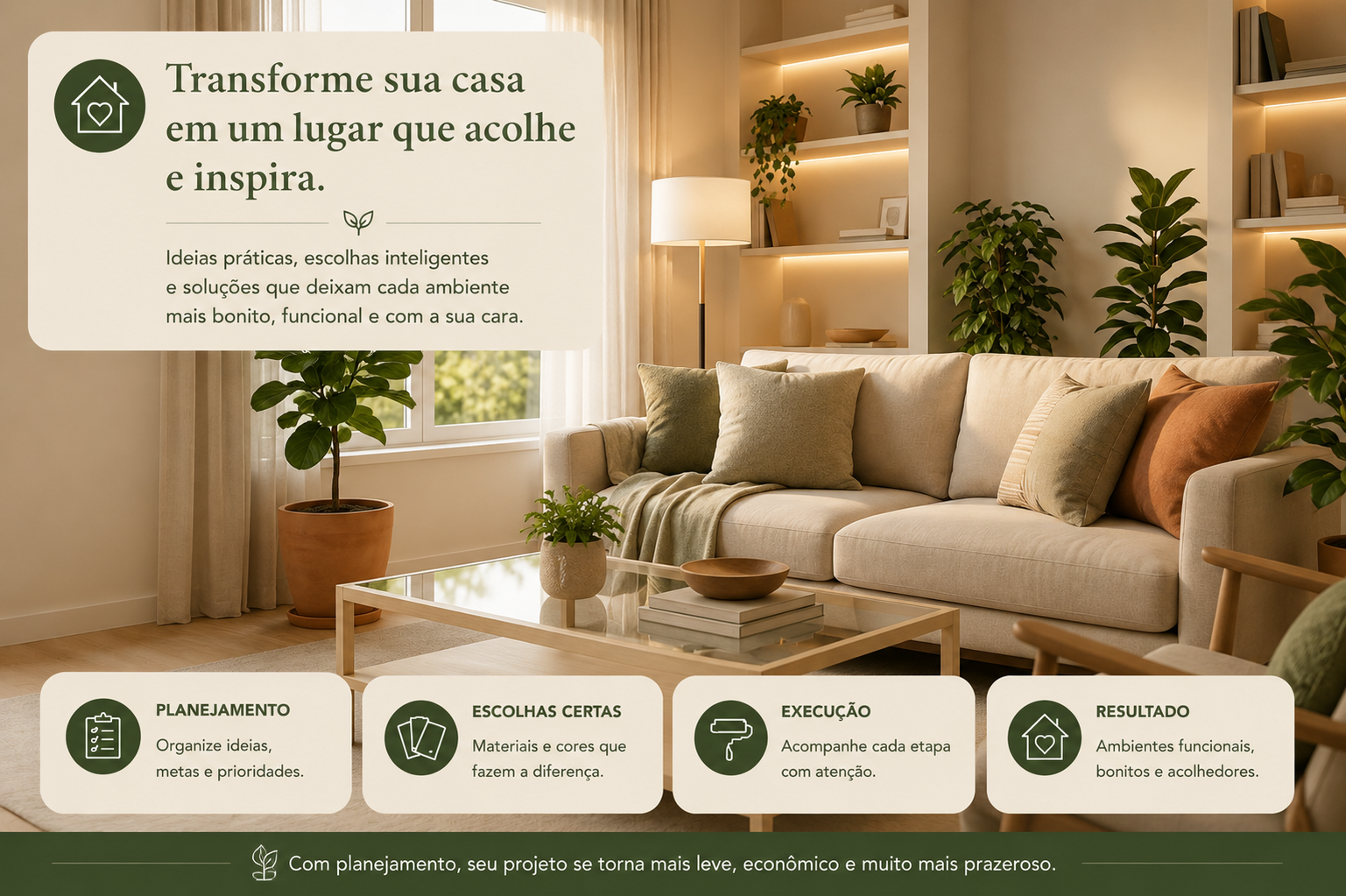 Decoração de interiores: guia completo para transformar sua casa